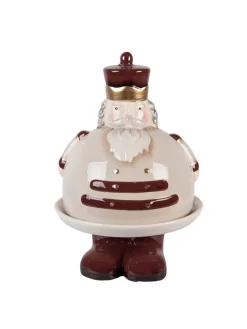 Dekoschale in Beige/ Braun - (H)25 x Ø 17 cm