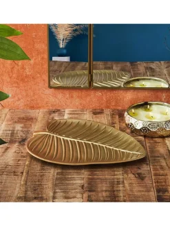 Dekoschale in Gold - (L)37,8 x (B)30,4 cm