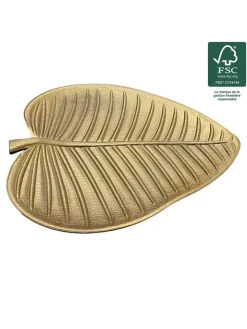 Dekoschale in Gold - (L)37,8 x (B)30,4 cm