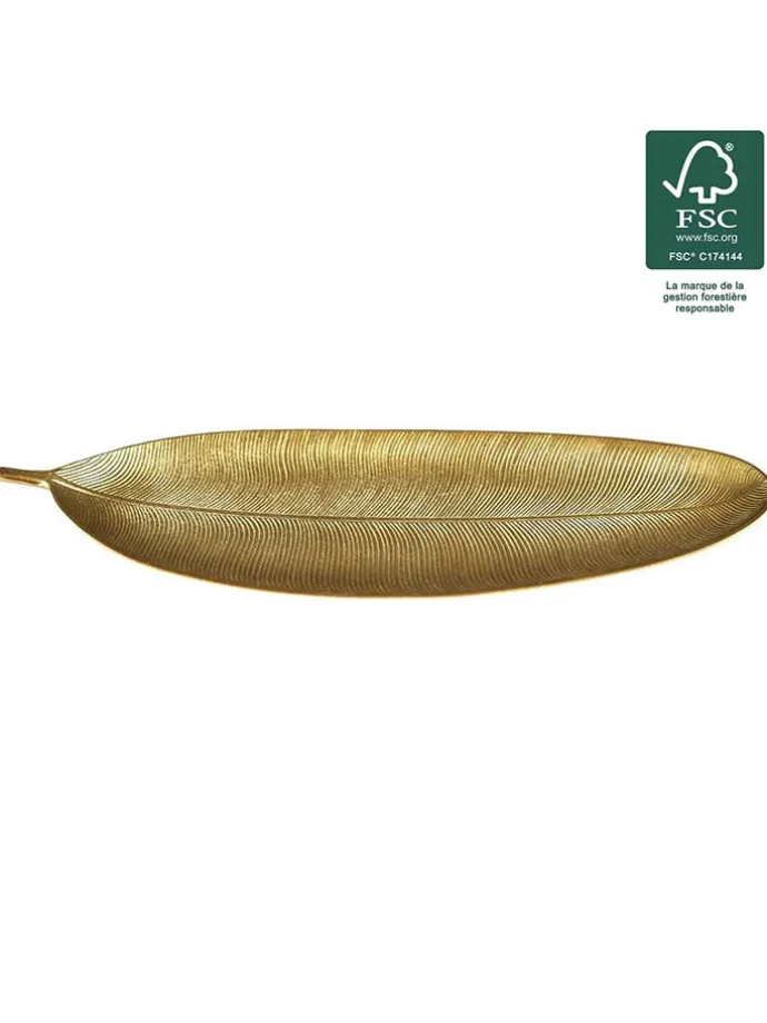 Dekoschale in Gold - (L)59,5 x (B)22 cm