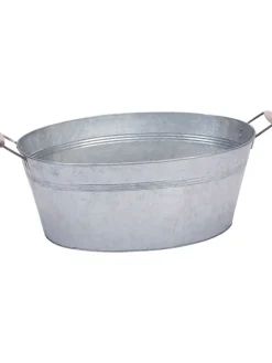 Dekoschale in Grau - (B)59,5 x (H)22 x (T)29 cm