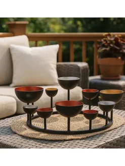 Dekoschale KerzenHUGO24 in Rot