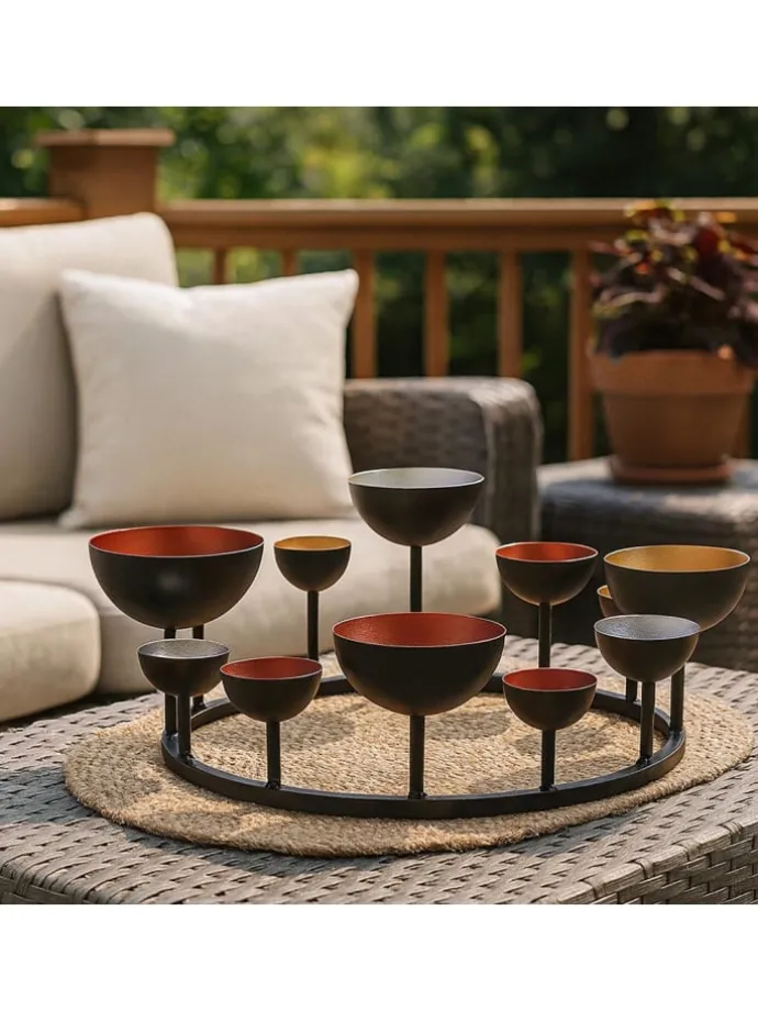 Dekoschale KerzenHUGO24 in Rot