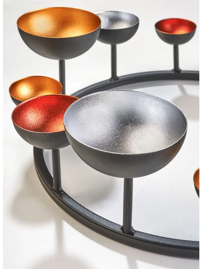 Dekoschale KerzenHUGO24 in Rot