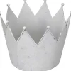 Dekoschale "Krone" in Weiß - (H)21,5 x Ø 29 cm