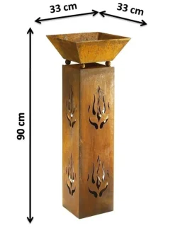 Dekoschale SQUAREPLANT in Braun