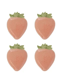 Deko-Schale STRAWBERRY 4er-Set in Pink