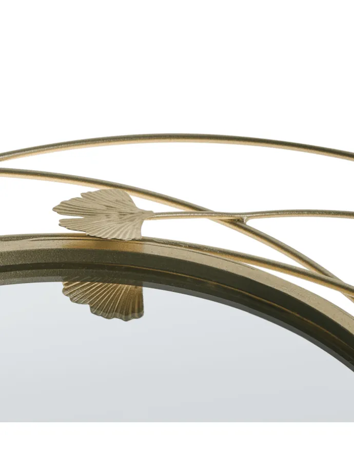 Dekospiegel ANGLET in Gold - (W) 46 x (H) 49 x (L) 2 cm