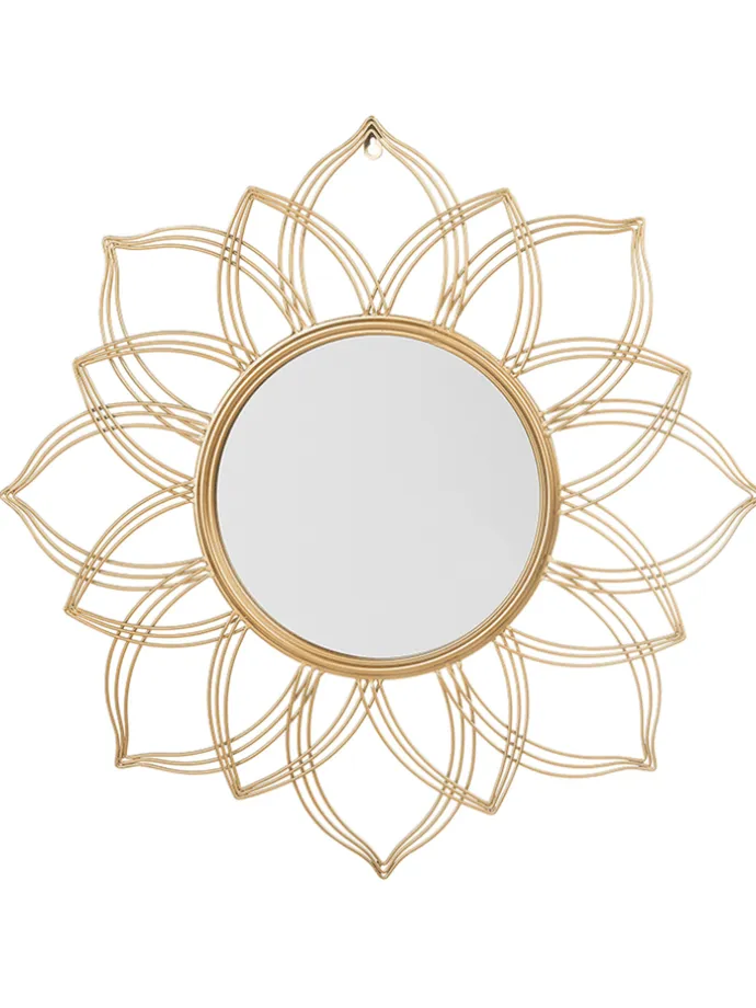 Dekospiegel MILLY in Gold - (W) 67 x (H) 67 x (L) 4 cm