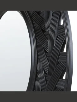 Dekospiegel TIERGA in Schwarz - (W) 60 x (H) 60 x (L) 6 cm