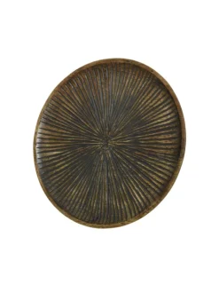 Dekoteller aus Mangoholz in braun - D: 29cm