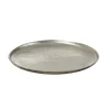 Dekoteller Dekotablett runder Kerzenteller Aluminium D: 20cm in silber