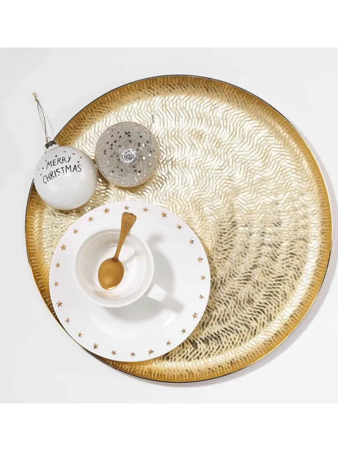 Dekoteller GOLDEN STAR in Gold