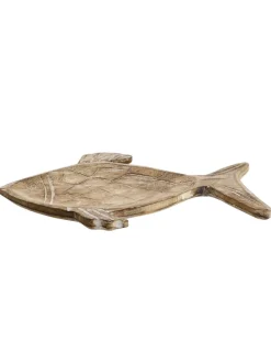Deko-Teller PESCADO Fisch in Braun