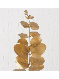 Dekozweig "Eukalyptus" in Gold - (H)80 cm