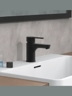 DENVER Waschtischarmatur, Schwarz matt
