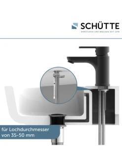 DENVER Waschtischarmatur, Schwarz matt