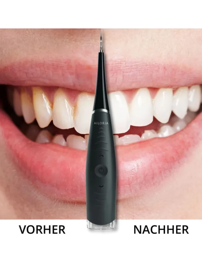 DEPLAQUED Schall-Zahnreiniger in schwarz