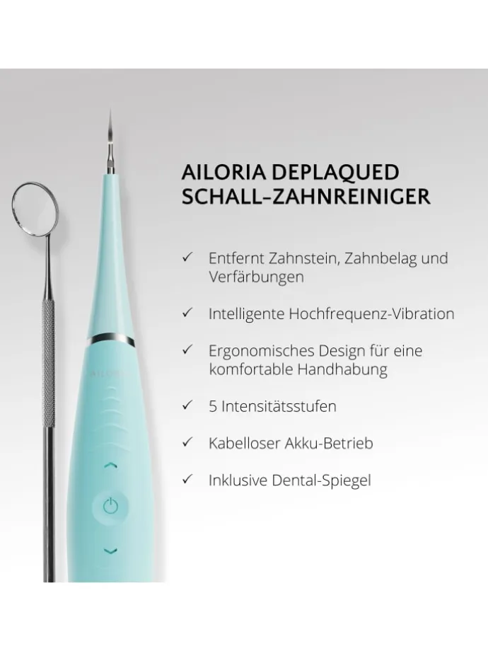 DEPLAQUED Schall-Zahnreiniger in türkis