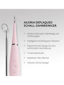 DEPLAQUED Schall-Zahnreiniger in pink