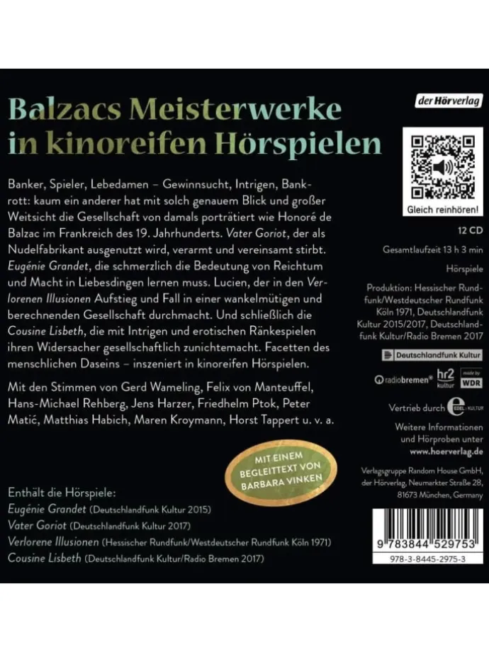 Die große Hörspiel-Edition | Vater Goriot - Cousine Lisbeth - Eugénie Grandet...
