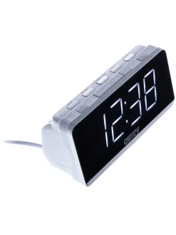 Digitaler Radiowecker in Silber