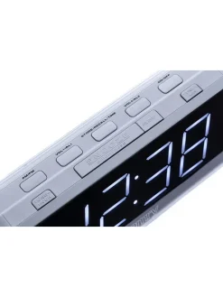Digitaler Radiowecker in Silber
