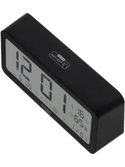 Digitaler Wecker in Schwarz