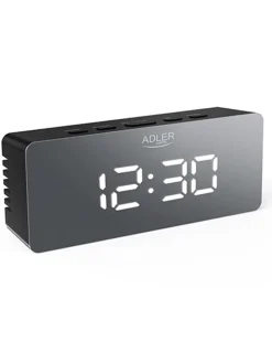 Digitaler Wecker in Schwarz