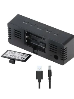 Digitaler Wecker in Schwarz