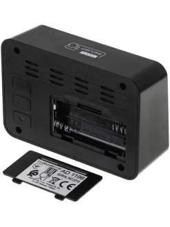 Digitaler Wecker in Schwarz