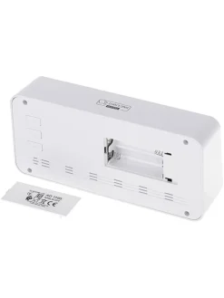 Digitaler Wecker in Weiß