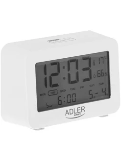 Digitaler Wecker in Weiß