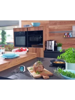 Digitales Braten-Thermometer in Silber