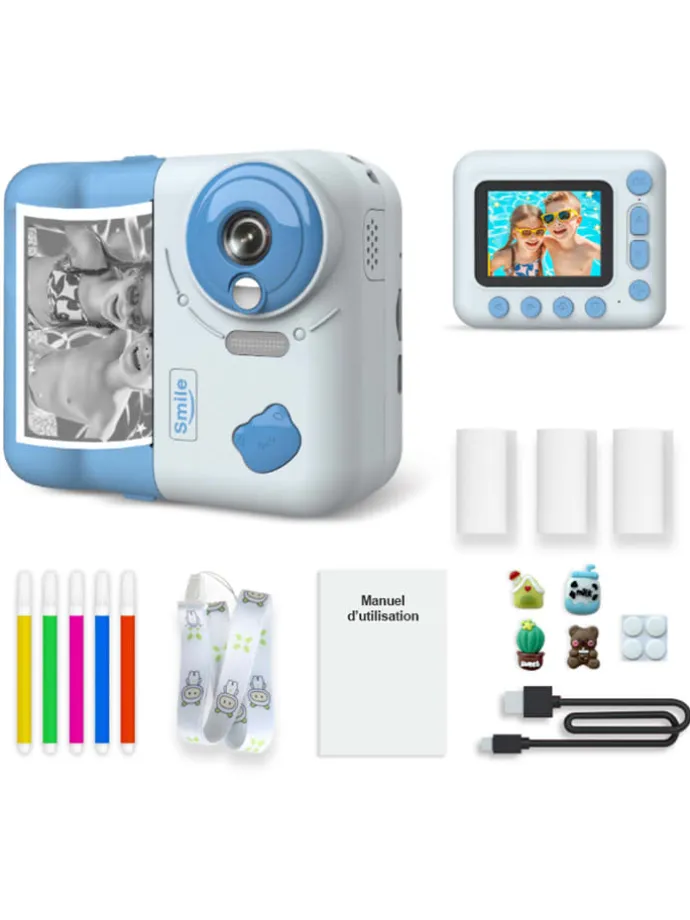 Digitalkamera mit Sofortdruck "Instakid" in Hellblau - ab 6 Jahren