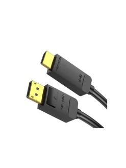 DisplayPort 1.2 auf HDMI 1.4 Kabel - HDMI Adapter 2m, 4K 30Hz (Schwarz)