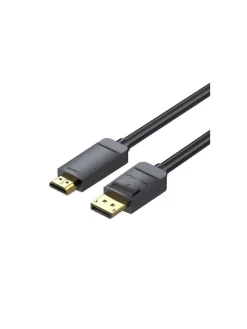 DisplayPort 1.2 auf HDMI 1.4 Kabel - HDMI Adapter 2m, 4K 30Hz (Schwarz)