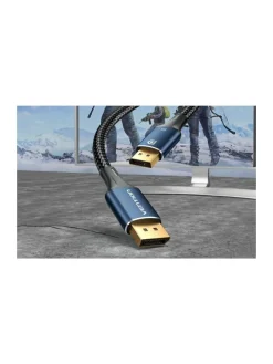 DisplayPort 1.4 Kabel 5m, 8K 60Hz/ 4K 120Hz (blau)