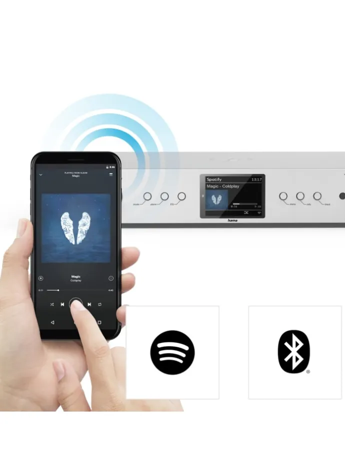 DIT2105SBTX, DAB+/Internetradio in Silber