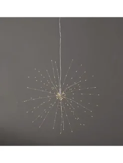3D-LED-Hängestern "Firework" in Silber - (H)45 cm