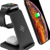 Docking-Station für iPhone, Apple-Watch, AirPods in Schwarz
