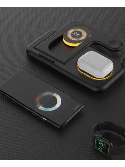 Docking-Station für iPhone und Apple Watch in Schwarz