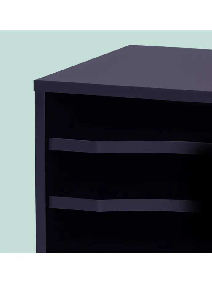 Dokumentenablage in Schwarz - (B)35,5 x (H)33 x (T)25 cm