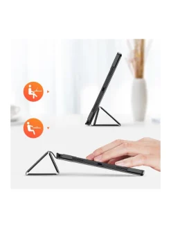 Domo Hartschale mit Smart Sleep und integrierter Standfunktion in Schwarz