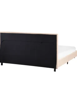 Doppelbett ALBI in Beige/Schwarz - (W) 155 x (H) 94 x (L) 211 cm