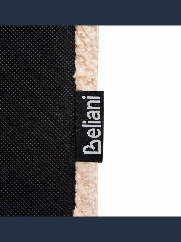 Doppelbett ALBI in Beige/Schwarz - (W) 155 x (H) 94 x (L) 211 cm