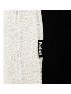 Doppelbett AMBILLOU in Weiß/Schwarz - (W) 197 x (H) 126 x (L) 214 cm