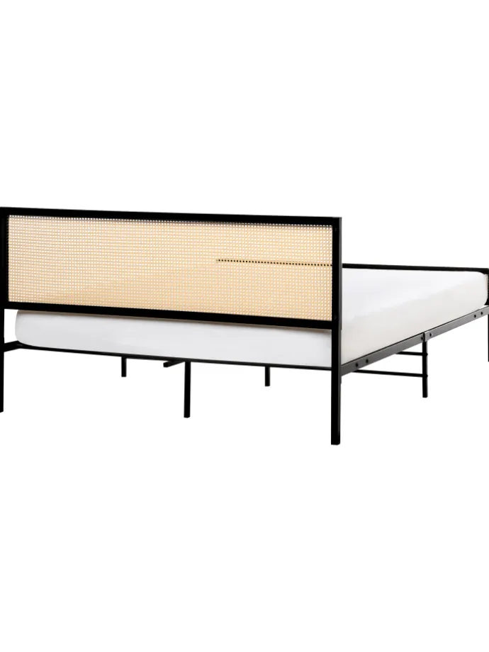 Doppelbett AVANTON in Schwarz/Braun - (W) 165 x (H) 90 x (L) 208 cm