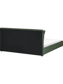 Doppelbett BAJONNA in Grün/Schwarz - (W) 200 x (H) 94 x (L) 235 cm