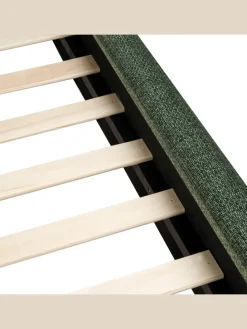 Doppelbett BAJONNA in Grün/Schwarz - (W) 200 x (H) 94 x (L) 235 cm